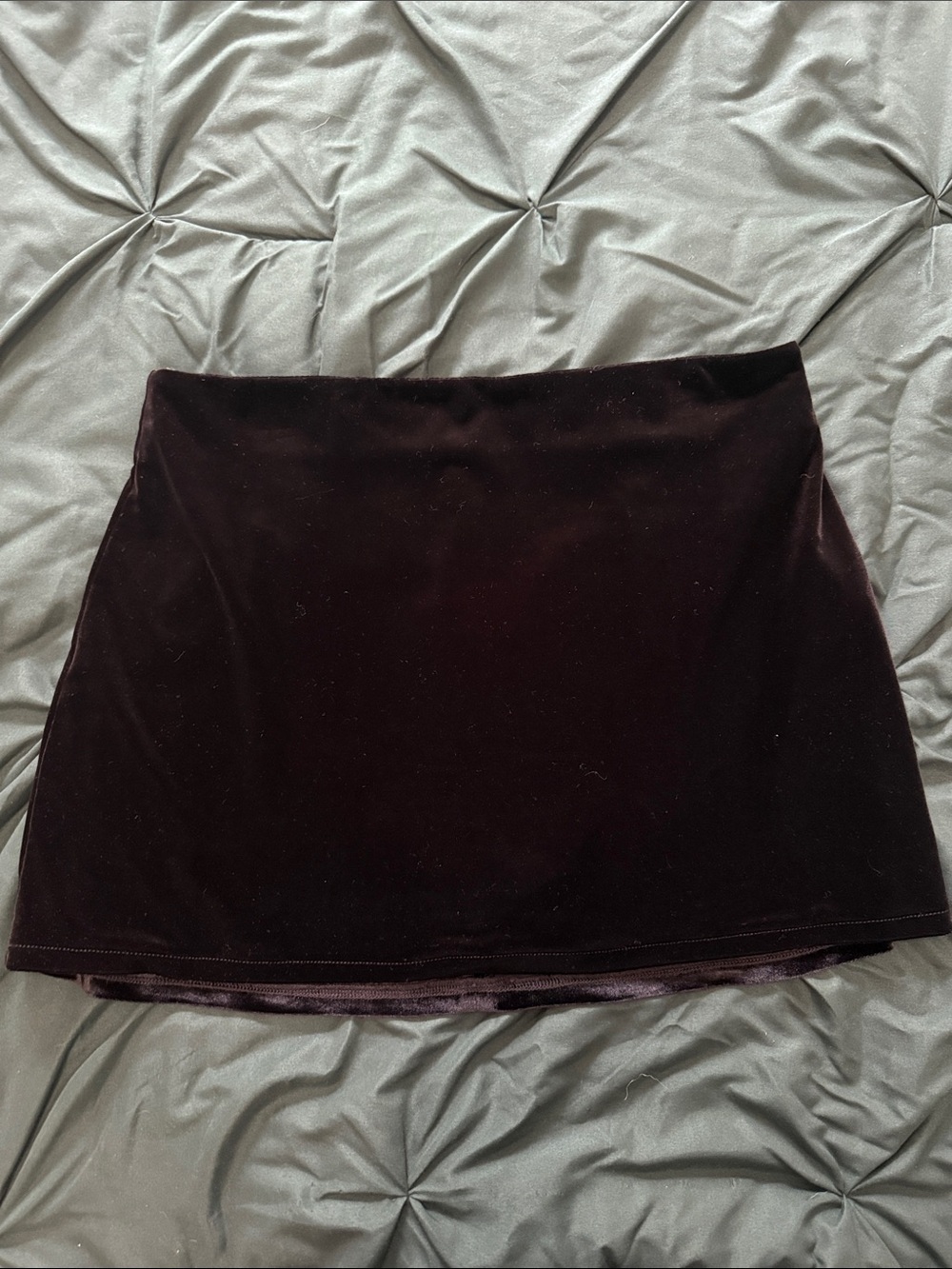 French Connection Velvet Mini Skirt